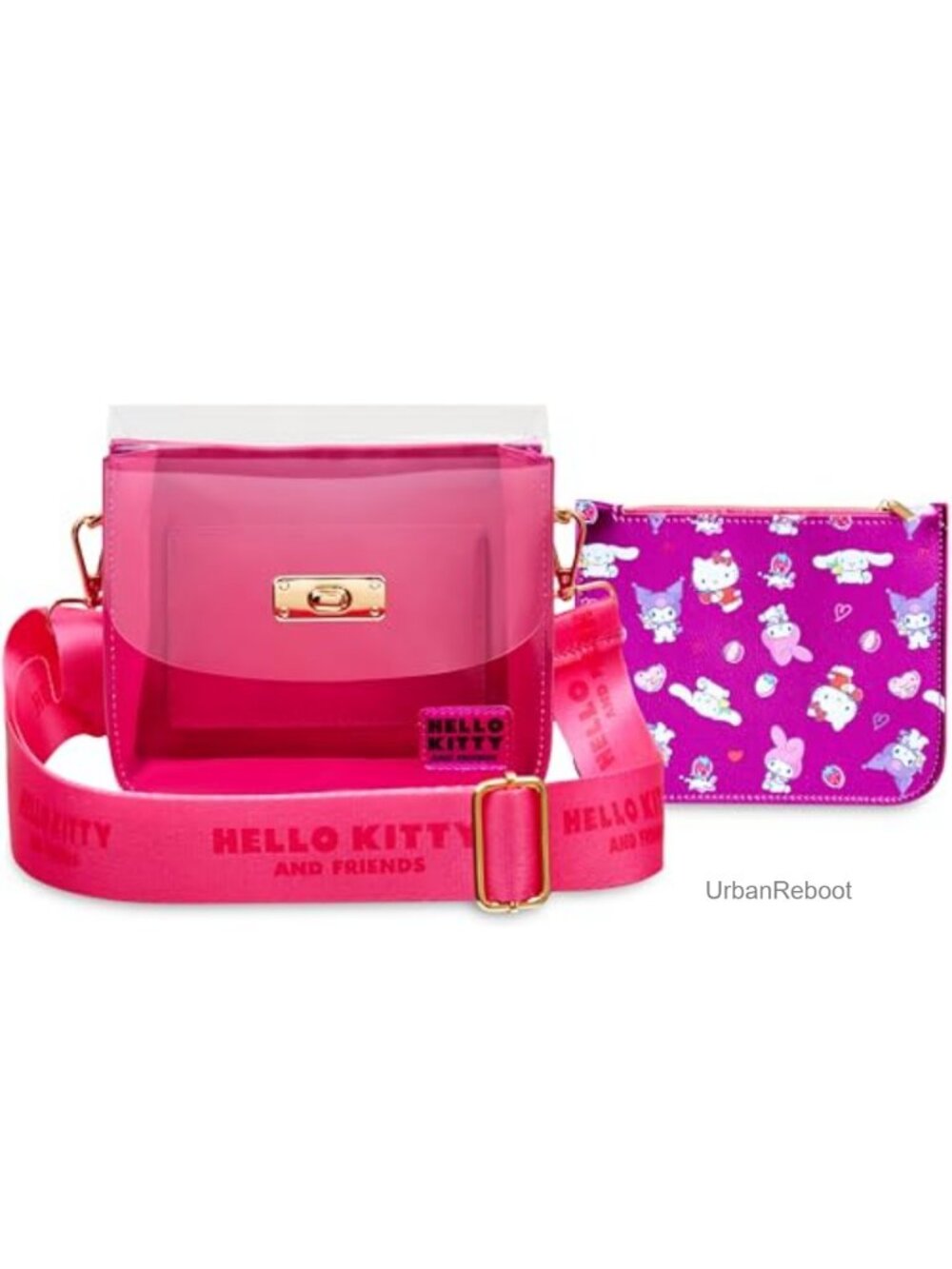 Girls Crossbody Purse Set with Coin Pouch & Adjustable Strap